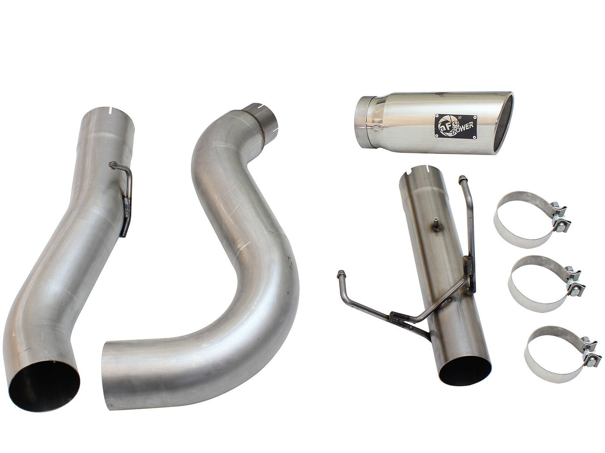 Atlas 5 Inch Aluminized Steel Dpf-Back Exhaust System w/Polished Tip Dodge Ram Diesel Trucks 13-18 L6-6.7L (td) Leaf/Coil Spring Suspension aFe Power aFe Power