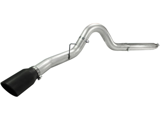 Atlas 5 Inch Aluminized Steel Dpf-Back Exhaust System w/Black Tip Ford Diesel Trucks 08-10 V8-6.4L (td) aFe Power