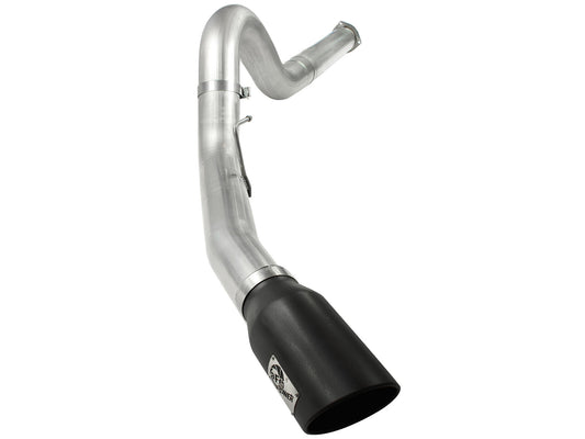Atlas 5 Inch Aluminized Steel Dpf-Back Exhaust System w/Black Tip Ford Diesel Trucks 11-14 V8-6.7L (td) aFe Power aFe Power