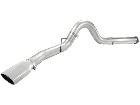 Atlas 5 Inch Aluminized Steel Dpf-Back Exhaust System w/Polished Tip Ford Diesel Trucks 11-14 V8-6.7L (td) aFe Power