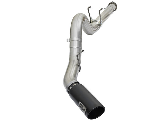 Atlas 5 Inch Aluminized Steel Dpf-Back Exhaust System w/Black Tip Ford Diesel Trucks 17-26 V8-6.7L (td) aFe Power aFe Power
