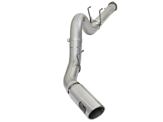 Atlas 5 Inch Aluminized Steel Dpf-Back Exhaust System w/Polished Tip Ford Diesel Trucks 17-26 V8-6.7L (td) aFe Power aFe Power
