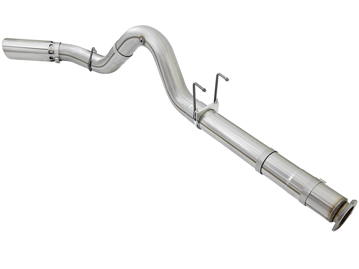 Atlas 5 Inch Aluminized Steel Dpf-Back Exhaust System w/Polished Tip Ford Diesel Trucks 17-26 V8-6.7L (td) aFe Power aFe Power