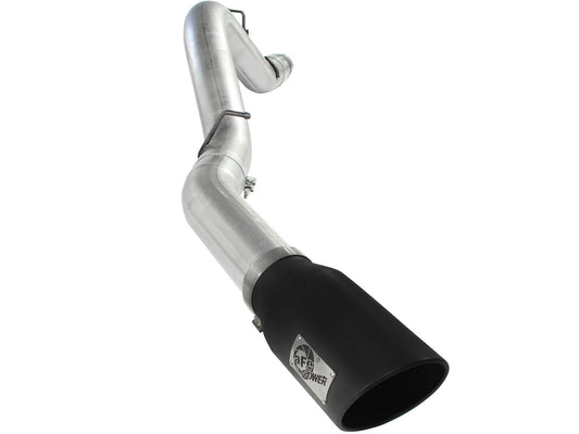 Atlas 5 Inch Aluminized Steel Dpf-Back Exhaust System w/Black Tip GM Diesel Trucks 11-16 V8-6.6L (td) Lml aFe Power aFe Power