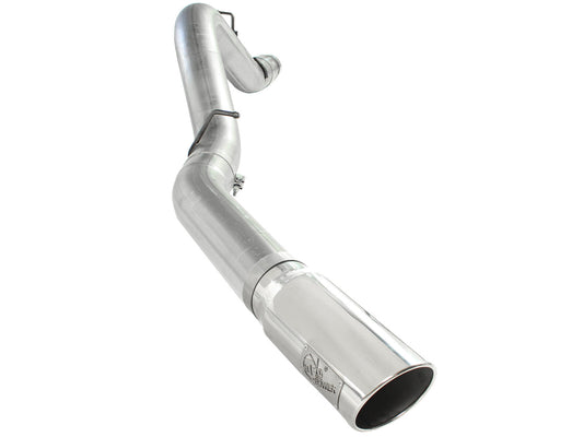 Atlas 5 Inch Aluminized Steel Dpf-Back Exhaust System w/Polished Tip GM Diesel Trucks 11-16 V8-6.6L (td) Lml aFe Power aFe Power