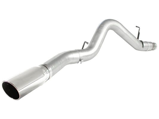 Atlas 5 Inch Aluminized Steel Dpf-Back Exhaust System w/Polished Tip GM Diesel Trucks 11-16 V8-6.6L (td) Lml aFe Power