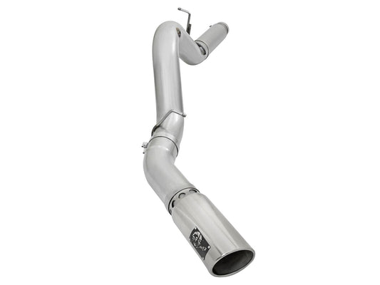 Atlas 5 Inch Aluminized Steel Dpf-Back Exhaust System w/Polished Tip GM Diesel Trucks 2016 V8-6.6L (td) Lml aFe Power aFe Power