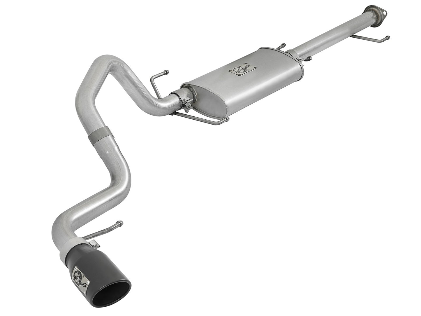 Scorpion 2-1/2 Inch Aluminized Steel Cat-Back Exhaust System w/ Black Tip Toyota Fj Cruiser 07-18 V6-4.0L aFe Power