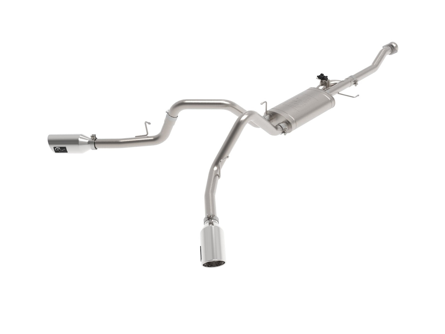 Gemini Xv 3 Inch 304 Stainless Steel Cat-Back Exhaust System w/ Cut-Out Polished Ford F-150 21-26 V6-2.7L (tt)/3.5L (tt)/V8-5.0L aFe Power