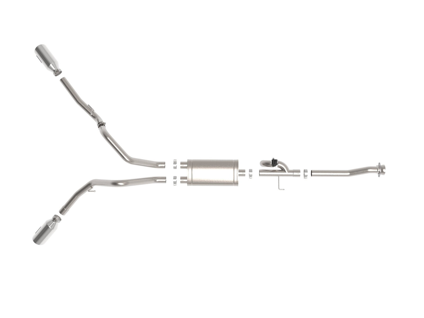 Gemini Xv 3 Inch 304 Stainless Steel Cat-Back Exhaust System w/ Cut-Out Polished Ford F-150 21-26 V6-2.7L (tt)/3.5L (tt)/V8-5.0L aFe Power