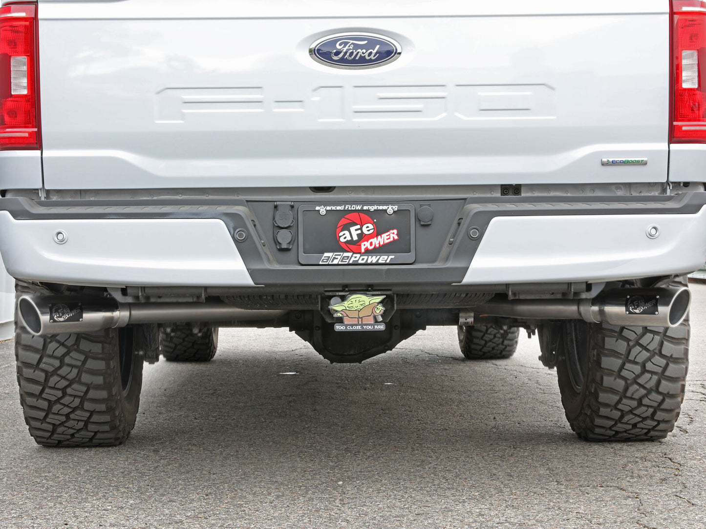 Gemini Xv 3 Inch 304 Stainless Steel Cat-Back Exhaust System w/ Cut-Out Polished Ford F-150 21-26 V6-2.7L (tt)/3.5L (tt)/V8-5.0L aFe Power