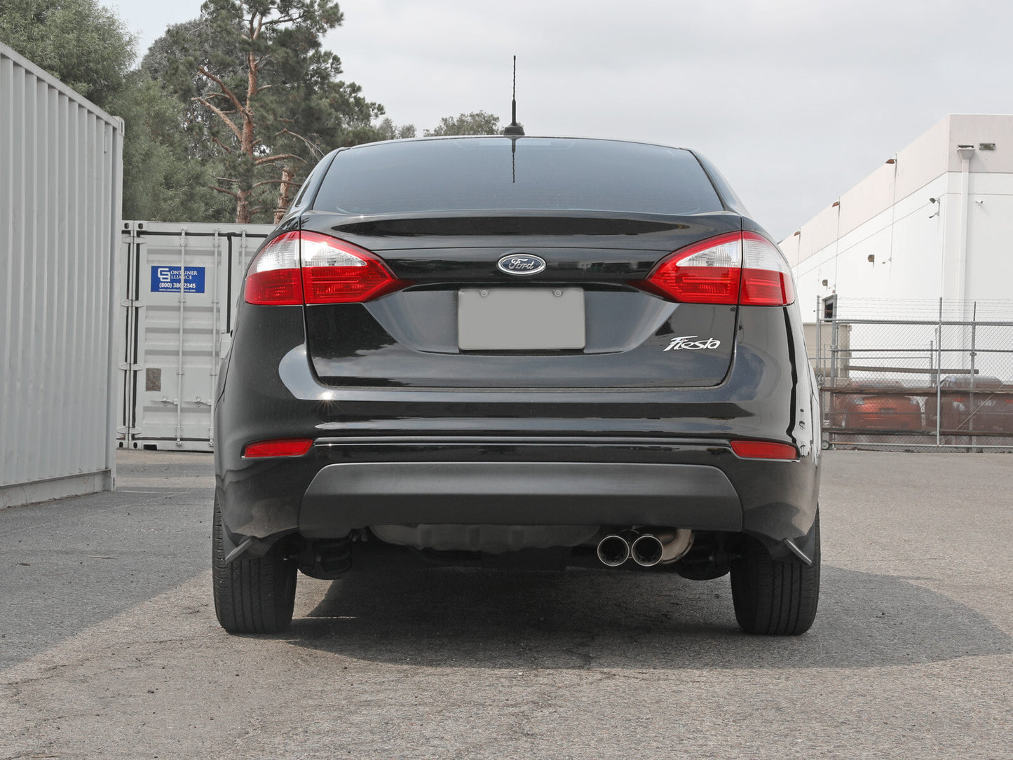 Takeda 2-1/4 Inch 304 Stainless Steel Cat-Back Exhaust System w/ Polished Tip Ford Fiesta (Sedan) 14-19 L4-1.6L aFe Power