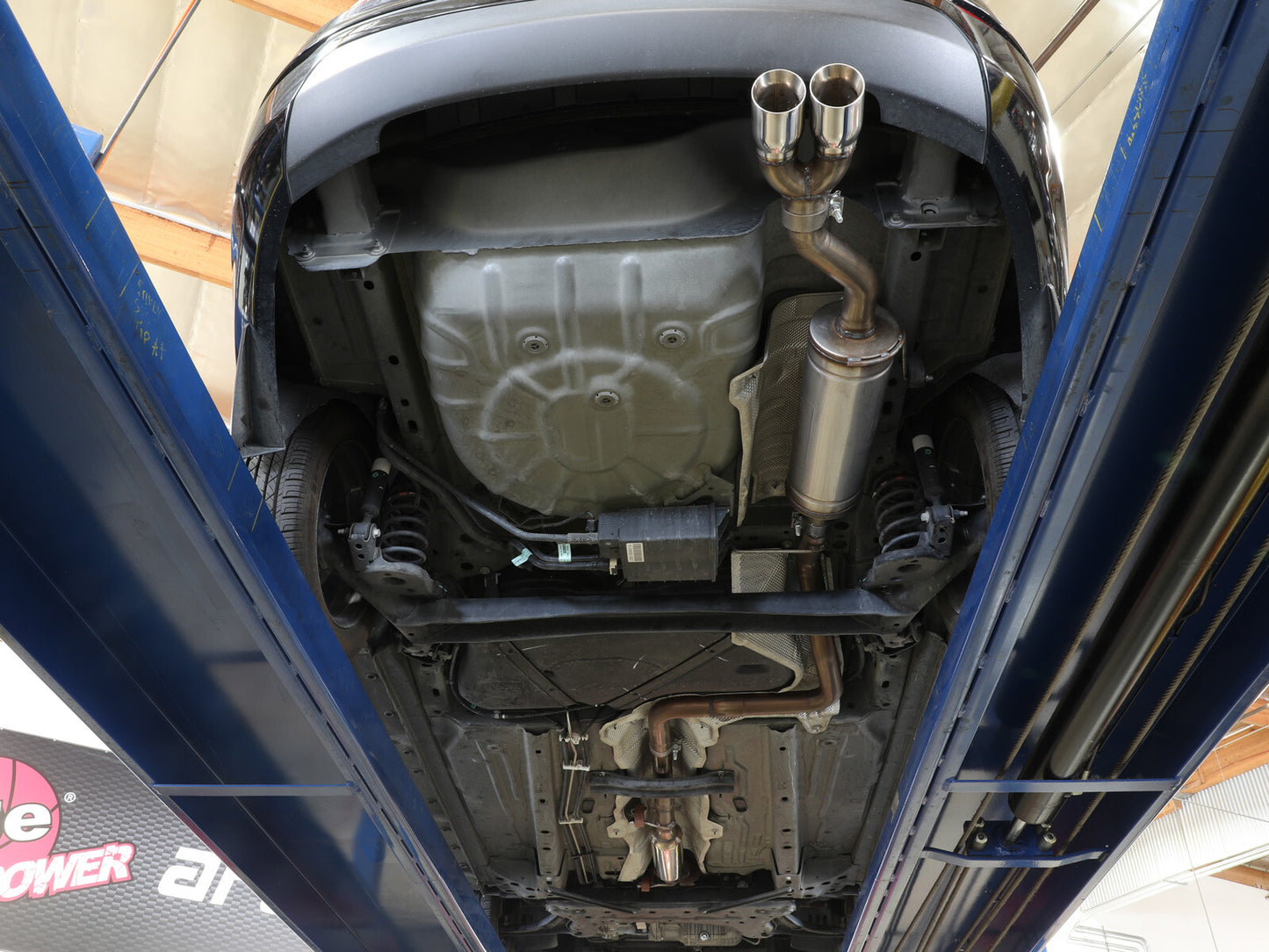 Takeda 2-1/4 Inch 304 Stainless Steel Cat-Back Exhaust System w/ Polished Tip Ford Fiesta (Sedan) 14-19 L4-1.6L aFe Power