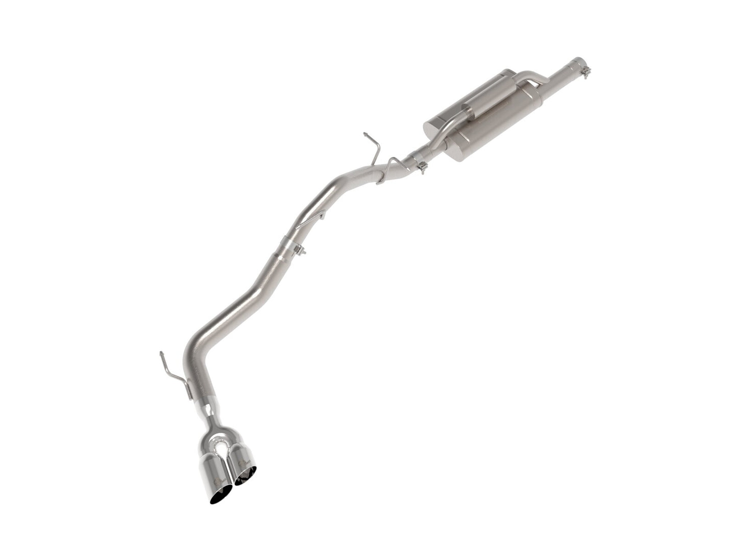 Vulcan Series 2-1/2 Inch to 3 Inch Stainless Steel Cat-Back Exhaust System Polished Ford Ranger 24-26 L4-2.3L (t) aFe Power