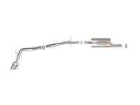 Vulcan Series 2-1/2 Inch to 3 Inch Stainless Steel Cat-Back Exhaust System Polished Ford Ranger 24-26 L4-2.3L (t) aFe Power
