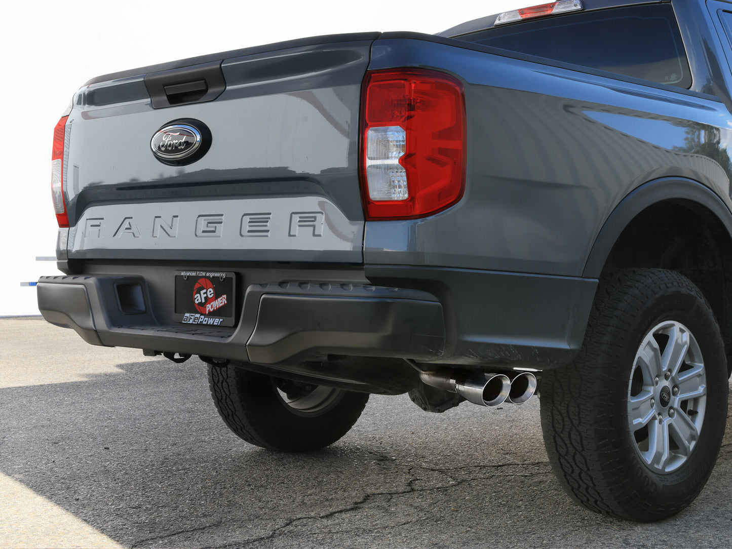Vulcan Series 2-1/2 Inch to 3 Inch Stainless Steel Cat-Back Exhaust System Polished Ford Ranger 24-26 L4-2.3L (t) aFe Power