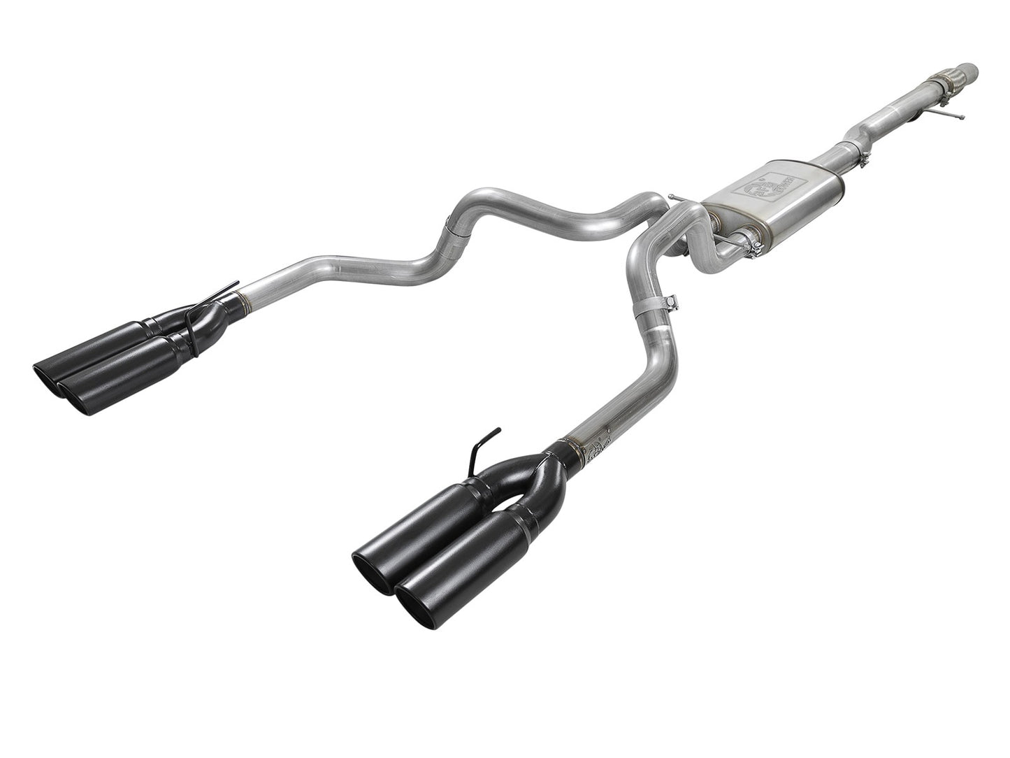 Vulcan Series 304 Stainless Steel Cat-Back Exhaust System w/ Black Tip GM Silverado/Sierra 1500 19-26 V8-6.2L aFe Power