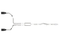 Vulcan Series 304 Stainless Steel Cat-Back Exhaust System w/ Black Tip GM Silverado/Sierra 1500 19-26 V8-6.2L aFe Power