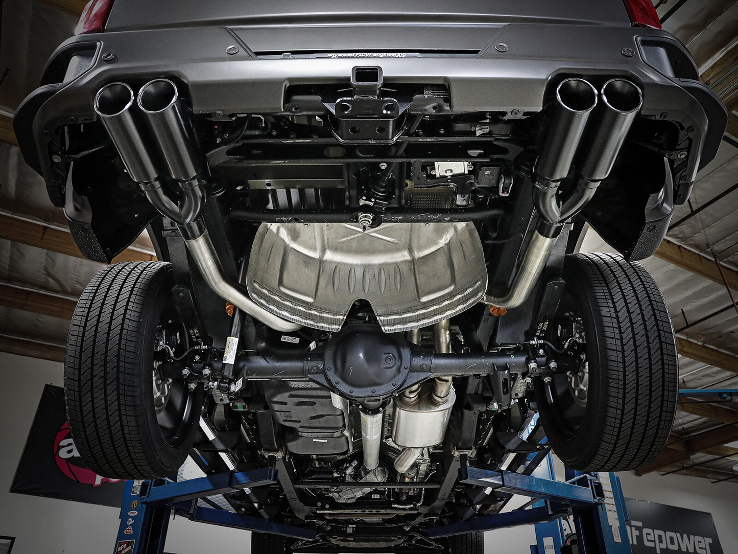 Vulcan Series 304 Stainless Steel Cat-Back Exhaust System w/ Black Tip GM Silverado/Sierra 1500 19-26 V8-6.2L aFe Power
