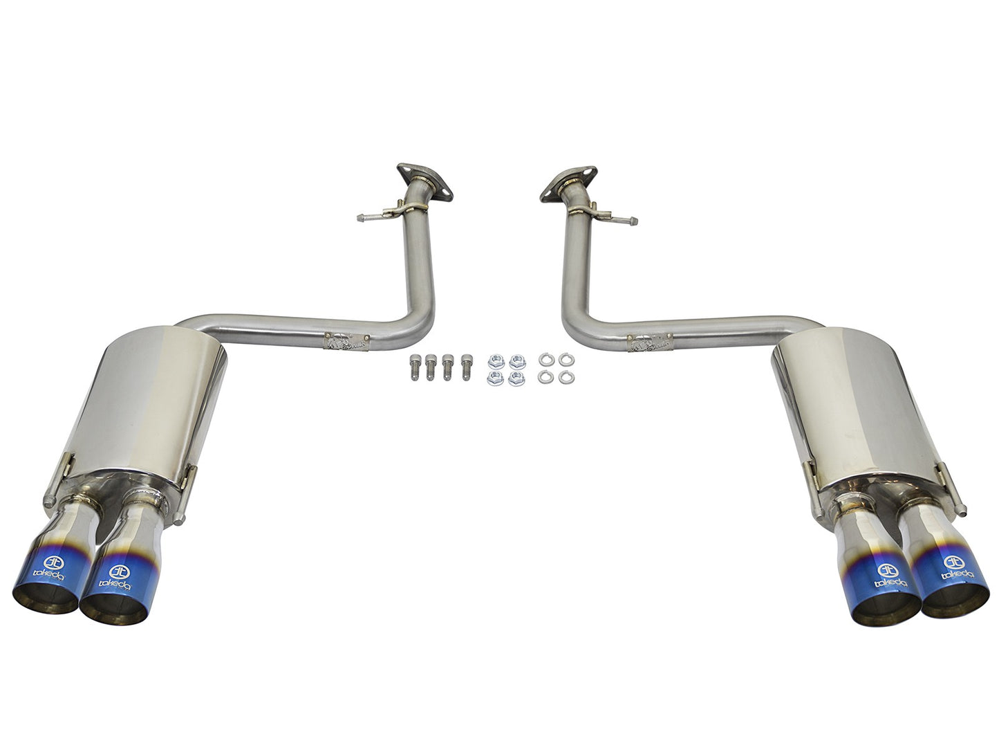 Takeda 2 Inch 304 Stainless Steel Axle-Back Exhaust System w/ Blue Flame Tip Lexus RC200t 16-17 /RC300 18-23 L4-2.0L (t)/RC350 15-23 V6-3.5L aFe Power