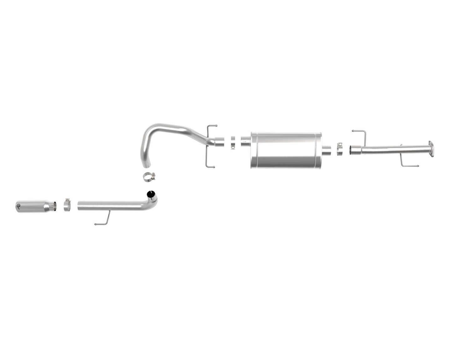 Mach Force-Xp 2-1/2 Inch 304 Stainless Steel Cat-Back Exhaust System w/ Polish Tip Toyota 4Runner 10-24 V6-4.0L aFe Power