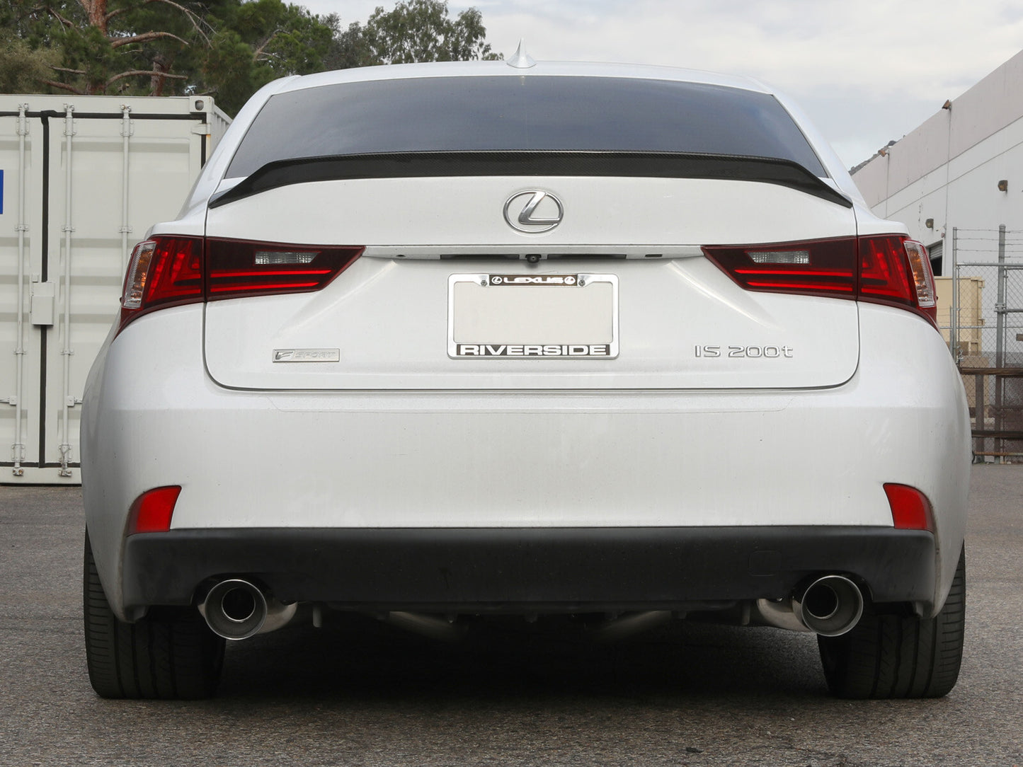 Takeda 3 Inch to 2-1/2 Inch 304 Stainless Steel Cat-Back Exhaust System w/Polish Tip Lexus IS200t 16-17/IS300 18-23 L4-2.0L (t) aFe Power