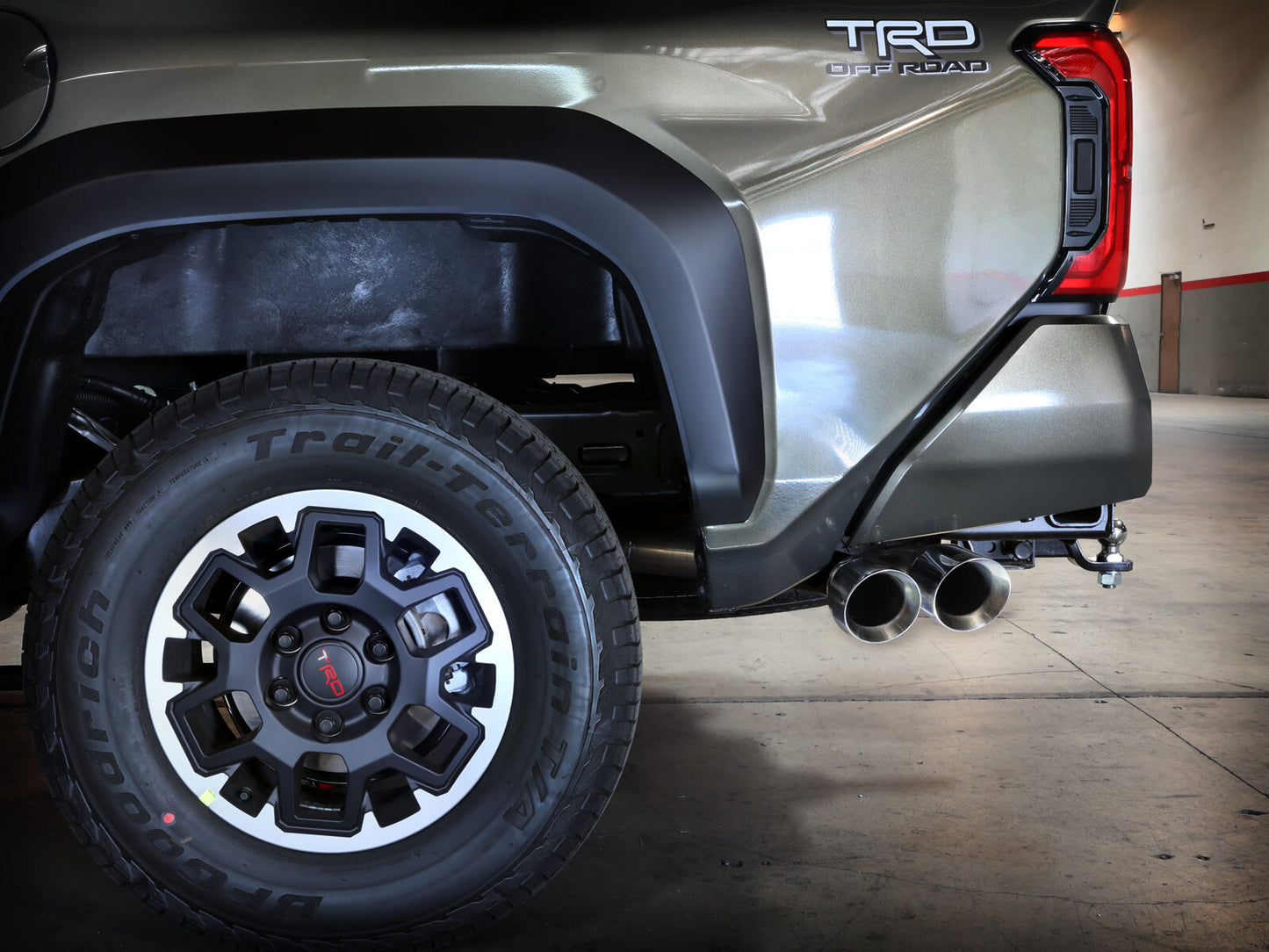 Vulcan Series 2-1/2 Inch to 3 Inch Stainless Steel Cat-Back Exhaust w/Polished Tip Toyota Tacoma 24-26 L4-2.4L (t) Angled Cut aFe Power