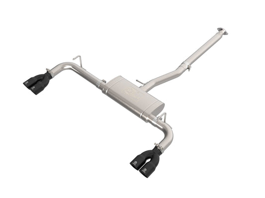 Takeda 2-1/2 Inch 304 Stainless Steel Cat-Back Exhaust System w/ Black Tip Lexus NX250 22-25 L4-2.5L aFe Power