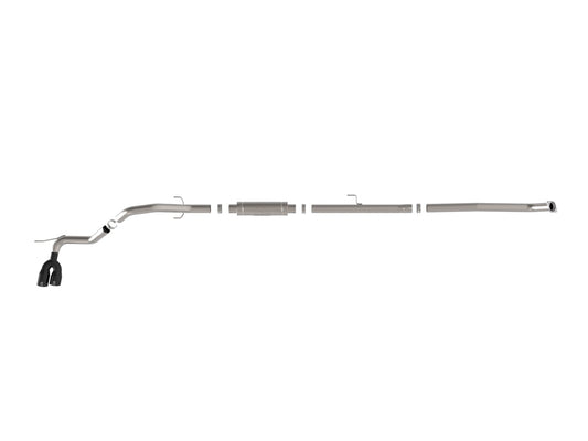 Vulcan Series 3 Inch Stainless Steel Rear-Side Exit Exhaust System Black Toyota Hilux 15-26 L4-2.4/2.8L (td) aFe Power