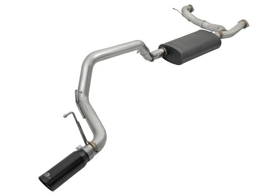 Mach Force Xp 3 Cat-Back 304 Stainless Steel Exhaust System w/Black Tip Nissan Patrol (Y62) 10-19 V8-5.6L (400 hp) VK56VD aFe Power