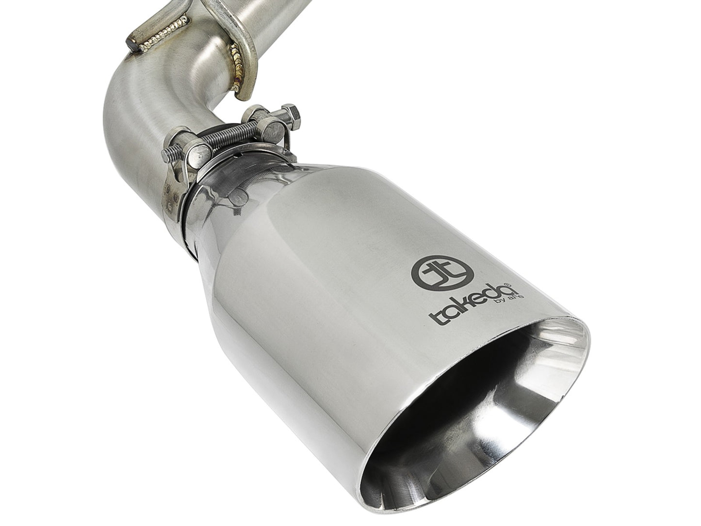 Takeda 2-1/2 Inch 304 Stainless Steel Cat-Back Exhaust System w/ Polished Tips Infiniti Q60 17-22 V6-3.0L (tt) aFe Power