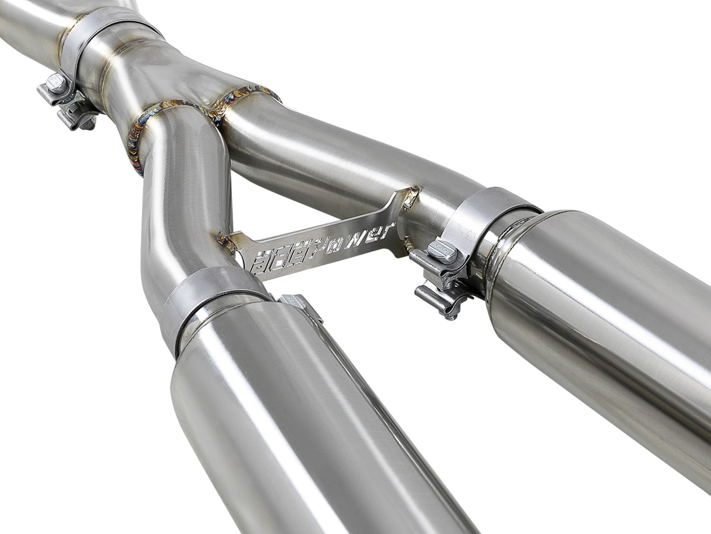 Takeda 2-1/2 Inch 304 Stainless Steel Cat-Back Exhaust System w/ Polished Tips Infiniti Q60 17-22 V6-3.0L (tt) aFe Power