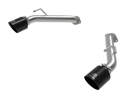 Takeda 2-1/2 Inch 304 Stainless Steel Axle-Back Exhaust System w/ Black Tips Nissan Z 23-26 V6-3.0L (tt) aFe Power