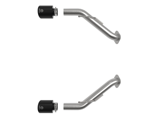 Takeda 2-1/2 Inch 304 Stainless Steel Axle-Back Exhaust System w/ Black Tips Nissan Z 23-26 V6-3.0L (tt) aFe Power