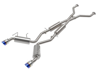 compare product Takeda 2-1/2 Inch 304 Stainless Cat-Back Exhaust w/ Resonator and Blue Flame Tip Nissan 370Z 09-20 V6-3.7L aFe Power