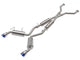 Takeda 2-1/2 Inch 304 Stainless Cat-Back Exhaust w/ Resonator and Blue Flame Tip Nissan 370Z 09-20 V6-3.7L aFe Power