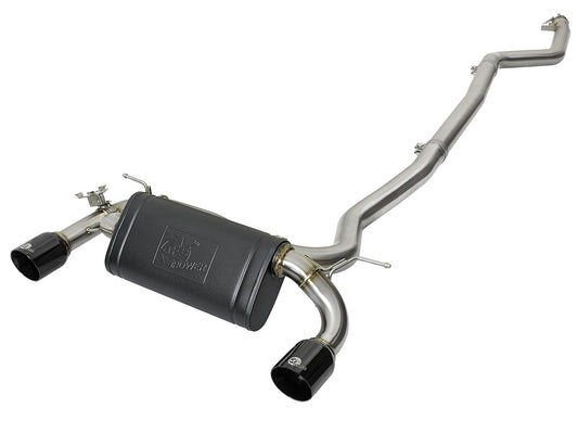 Mach Force-Xp Stainless Steel Cat-Back Exhaust System w/Black Tips BMW 340i (F30) /440i (F32/33) 16-20 L6-3.0L (t) B58 aFe Power