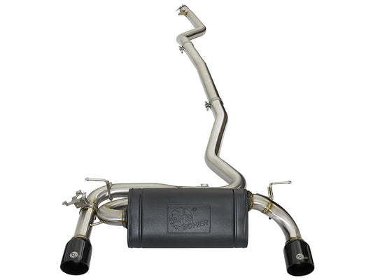 Mach Force-Xp Stainless Steel Cat-Back Exhaust System w/Black Tips BMW 340i (F30) /440i (F32/33) 16-20 L6-3.0L (t) B58 aFe Power