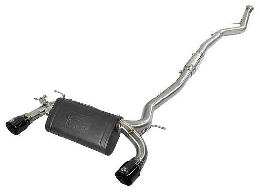 Mach Force-Xp 304 Stainless Steel Cat-Back Exhaust System w/Black Tips BMW 335i (F30) 12-15 / 435i (F32/F33) 14-16 L6-3.0L (t) N55 aFe Power