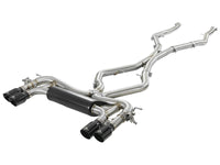 Mach Force-Xp 3-1/2 Inch 304 Stainless Steel Cat-Back Exhaust System w/ Black Tip BMW X5 M (F85) / X6 M (F86) 15-19 V8-4.4L (tt) S63 aFe Power