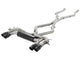 Mach Force-Xp 3-1/2 Inch 304 Stainless Steel Cat-Back Exhaust System w/ Black Tip BMW X5 M (F85) / X6 M (F86) 15-19 V8-4.4L (tt) S63 aFe Power