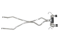 Mach Force-Xp 3-1/2 Inch 304 Stainless Steel Cat-Back Exhaust System w/ Black Tip BMW X5 M (F85) / X6 M (F86) 15-19 V8-4.4L (tt) S63 aFe Power