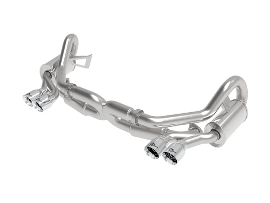 Mach Force-Xp 2-1/2 Inch 304 Stainless Steel Cat-Back Exhaust w/Polished Tips Porsche 911 Carrera (991) 12-16 H6-3.8L aFe Power