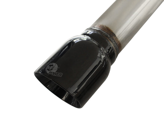 Mach Force-Xp 3 Inch to 2-1/2 Inch Stainless Steel Axle-Back Exhaust System Black Audi A4 (B9) 17-19 L4-2.0L(t) aFe Power