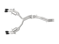 Mach Force-Xp 3 Inch to 2-1/2 Inch Stainless Steel Axle-Back Exhaust System Black Audi RS5 Coupe 18-20 V6-2.9L (tt) aFe Power