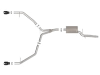 Mach Force-Xp 3 to 2-1/2 Inch Stainless Steel Axle-Back Exhaust w/Black Tip Audi allroad 13-16 L4-2.0L (t) aFe Power