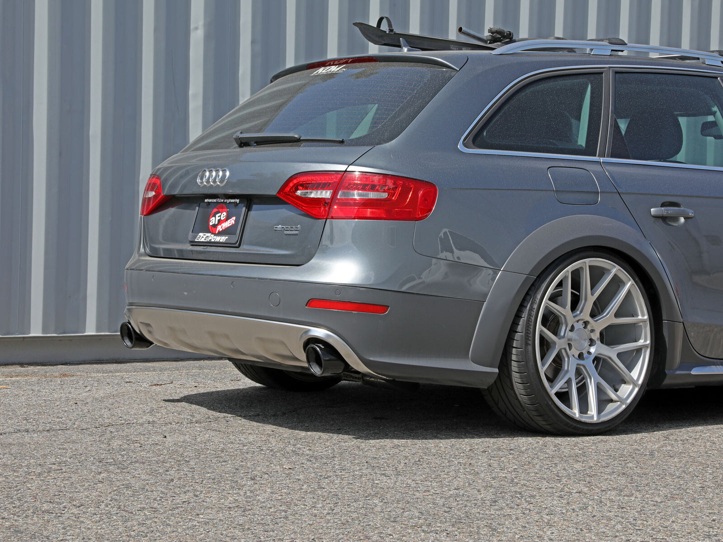Mach Force-Xp 3 to 2-1/2 Inch Stainless Steel Axle-Back Exhaust w/Black Tip Audi allroad 13-16 L4-2.0L (t) aFe Power
