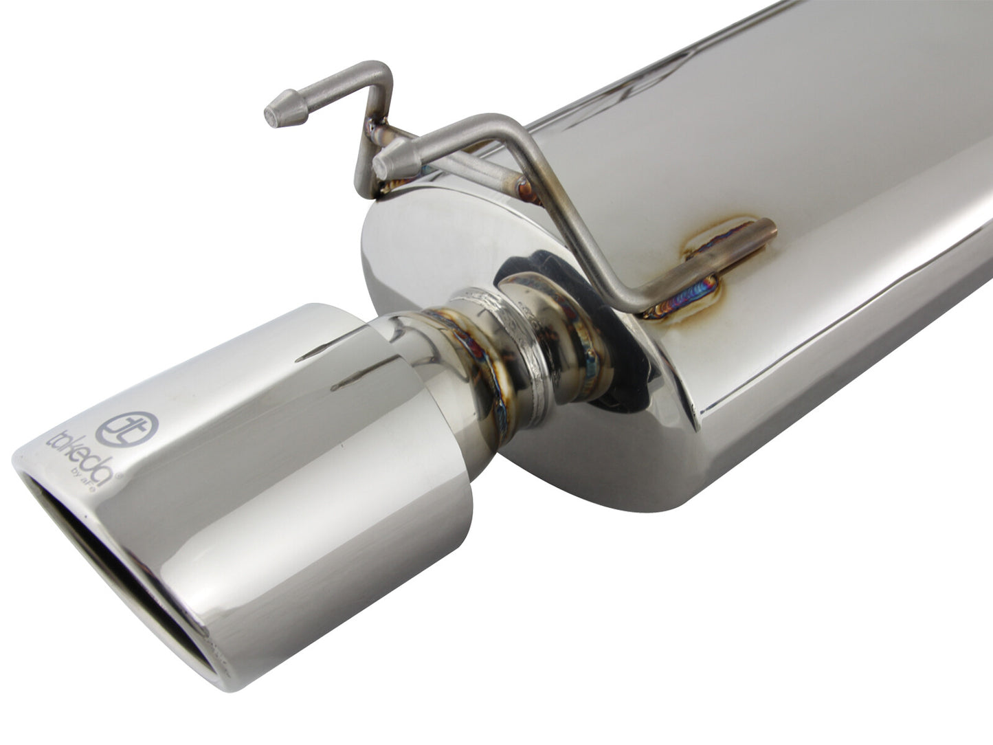 Takeda 2-1/2 Inch to 1-3/4 Inch 304 Stainless Steel Cat-Back Exhaust w/ Polish Tips Honda Accord 13-17 L4-2.4L aFe Power