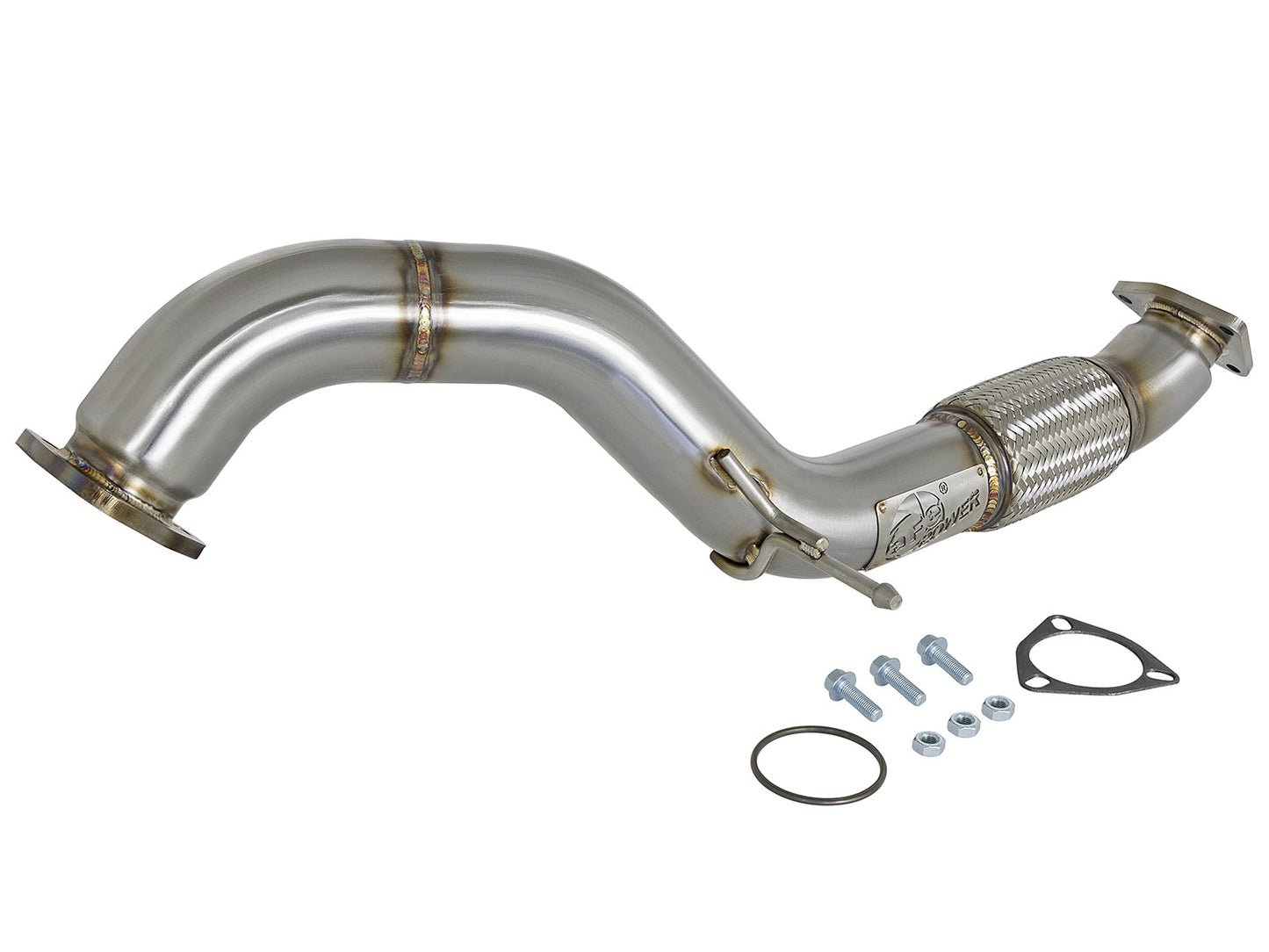 Takeda 3 Inch 304 Stainless Steel Mid-Pipe Honda Civic Type R 17-21 L4-2.0L (t) aFe Power
