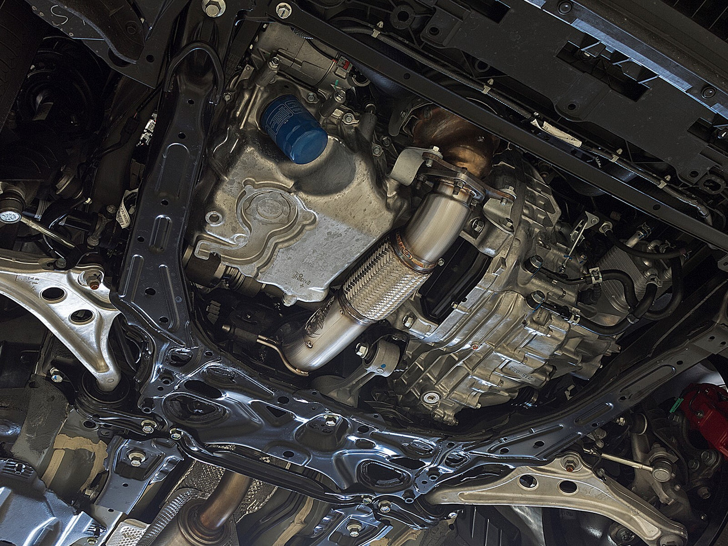 Takeda 3 Inch 304 Stainless Steel Mid-Pipe Honda Civic Type R 17-21 L4-2.0L (t) aFe Power
